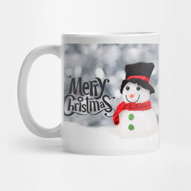 Merry Christmas Snow Man by Christamas Clothing